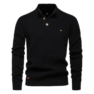 Konrad | Stilvoller Herrenpullover mit Knopfdetails