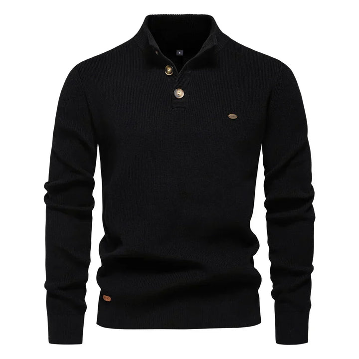Konrad | Stilvoller Herrenpullover mit Knopfdetails