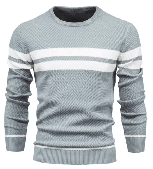 Berengar | Herrenpullover mit Fischgrätmuster