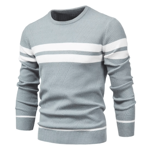 Berengar | Herrenpullover mit Fischgrätmuster