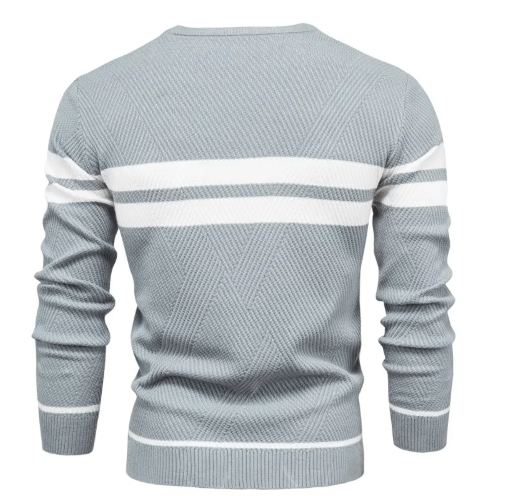 Berengar | Herrenpullover mit Fischgrätmuster