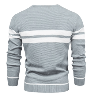 Berengar | Herrenpullover mit Fischgrätmuster