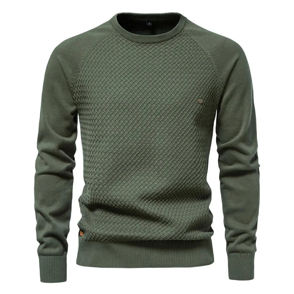 Kurt | Klassischer Strickpullover mit Rautenmuster