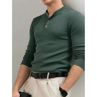 Paul | Lässiges Winter-Poloshirt mit Knöpfen