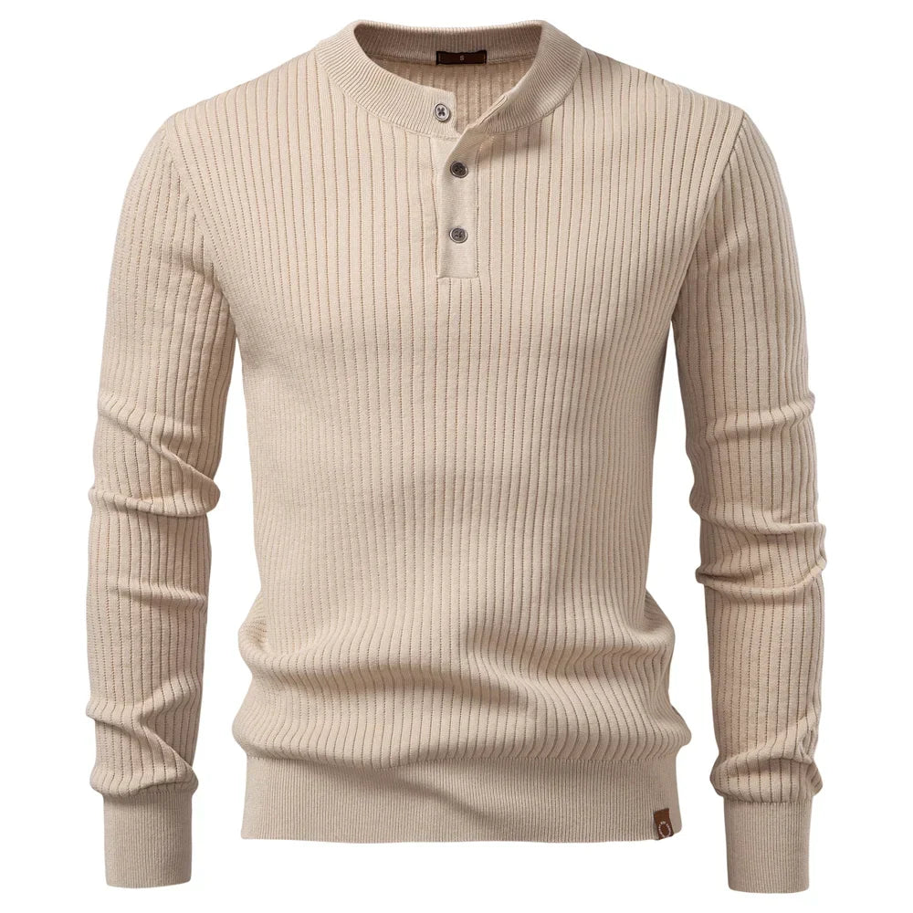 Paul | Lässiges Winter-Poloshirt mit Knöpfen