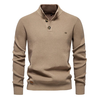 Konrad | Stilvoller Herrenpullover mit Knopfdetails