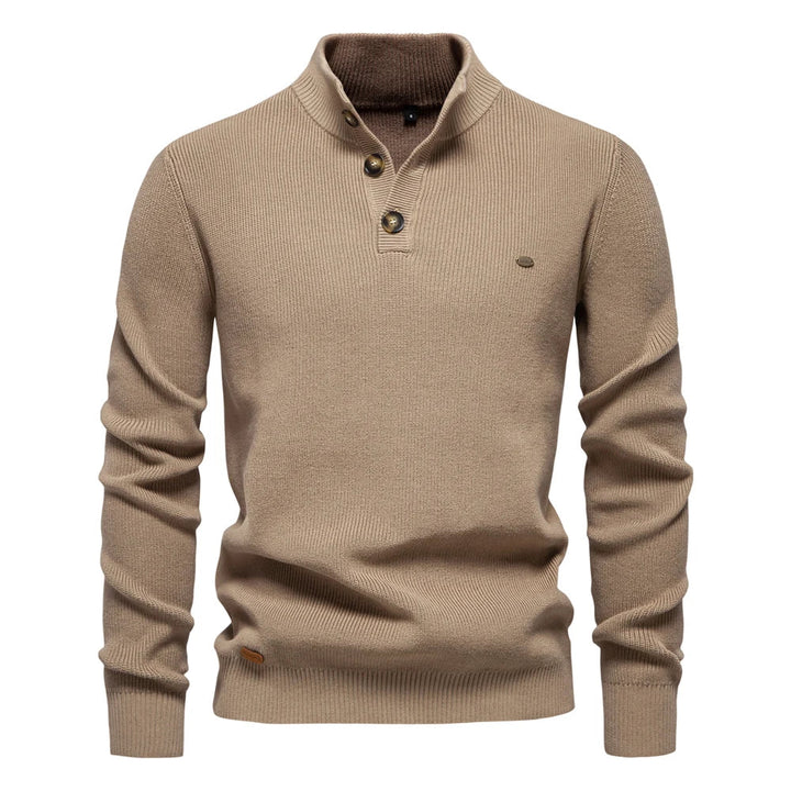 Konrad | Stilvoller Herrenpullover mit Knopfdetails