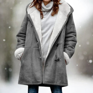 Adelaida | Warmer und Stilvoller Fleece Mantel