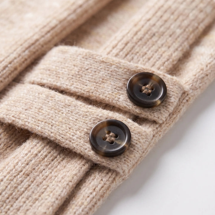 Nora | Langer Strickcardigan mit Schalkragen