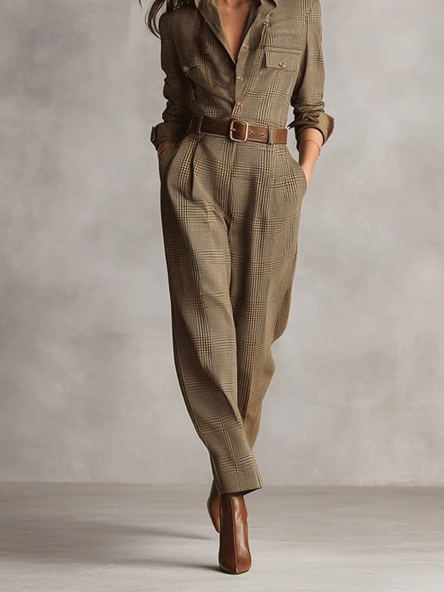 Lucinda | Eleganter Tweed-Overall