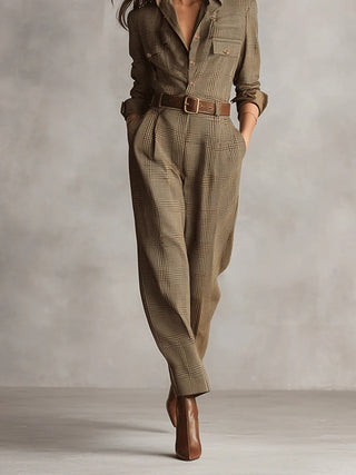Lucinda | Eleganter Tweed-Overall