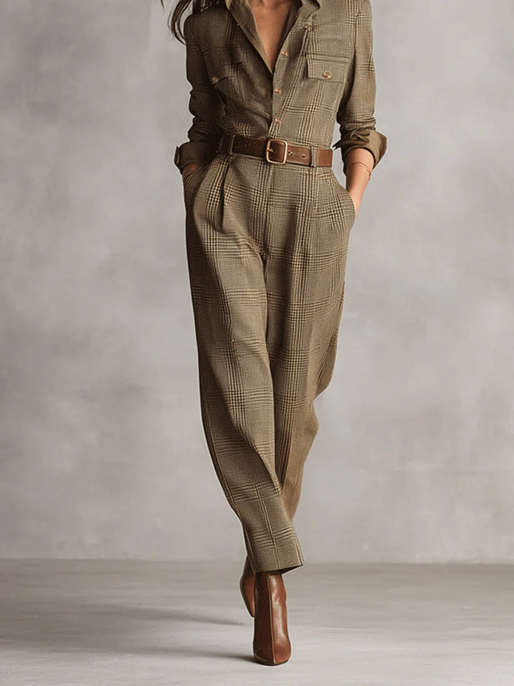 Lucinda | Eleganter Tweed-Overall