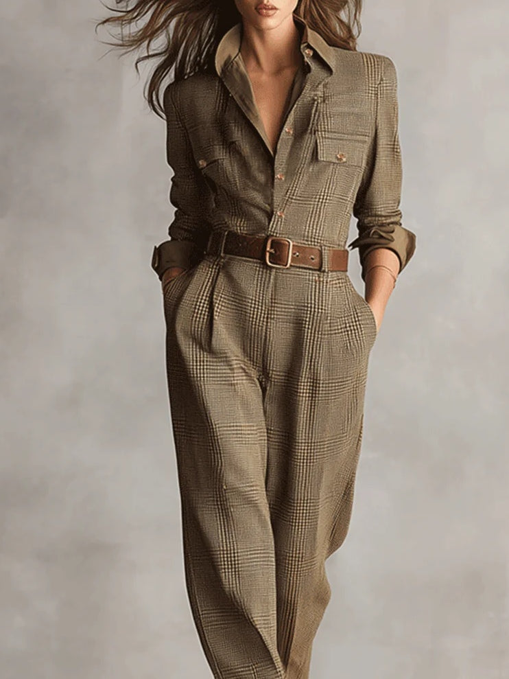 Lucinda | Eleganter Tweed-Overall