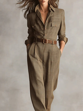 Lucinda | Eleganter Tweed-Overall