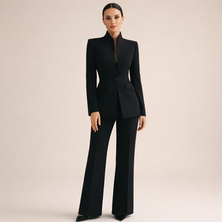 Vessalia | Eleganter Anzug mit weitem Bein