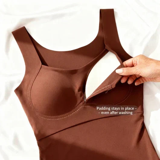 Madeline | Bequemes Tanktop mit integriertem BH