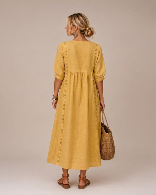 Sefi | Sommerliches Midikleid mit Spitzendetails