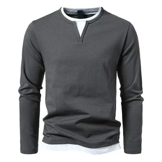 Alwin | Premium Langarmshirt aus gekämmter Baumwolle