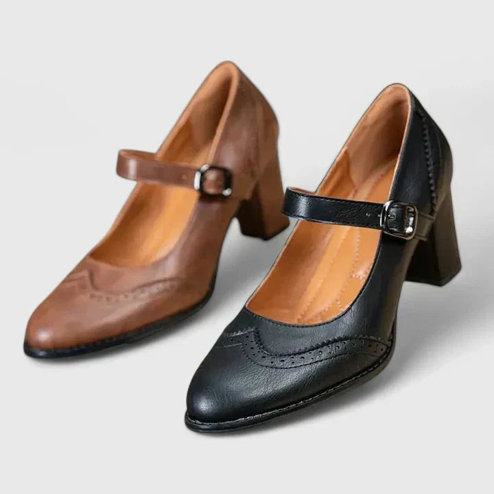 Felia | Riemenschuhe mit Blockabsatz