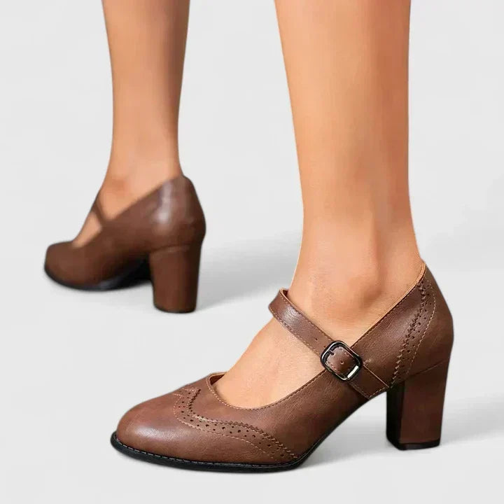 Felia | Riemenschuhe mit Blockabsatz
