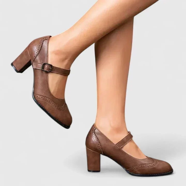 Felia | Riemenschuhe mit Blockabsatz