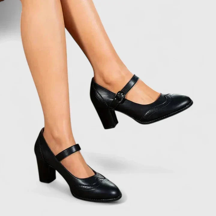 Felia | Riemenschuhe mit Blockabsatz