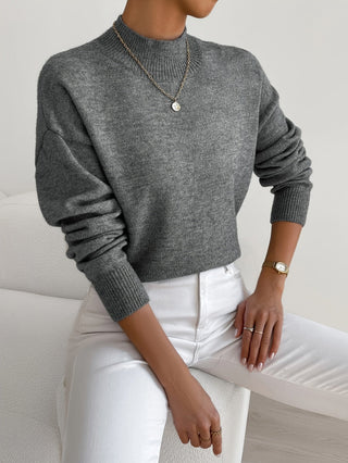 Christiane | Weicher Pullover mit Stehkragen