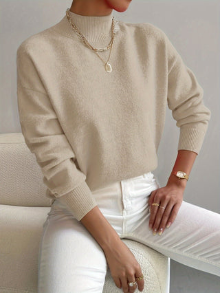Christiane | Weicher Pullover mit Stehkragen