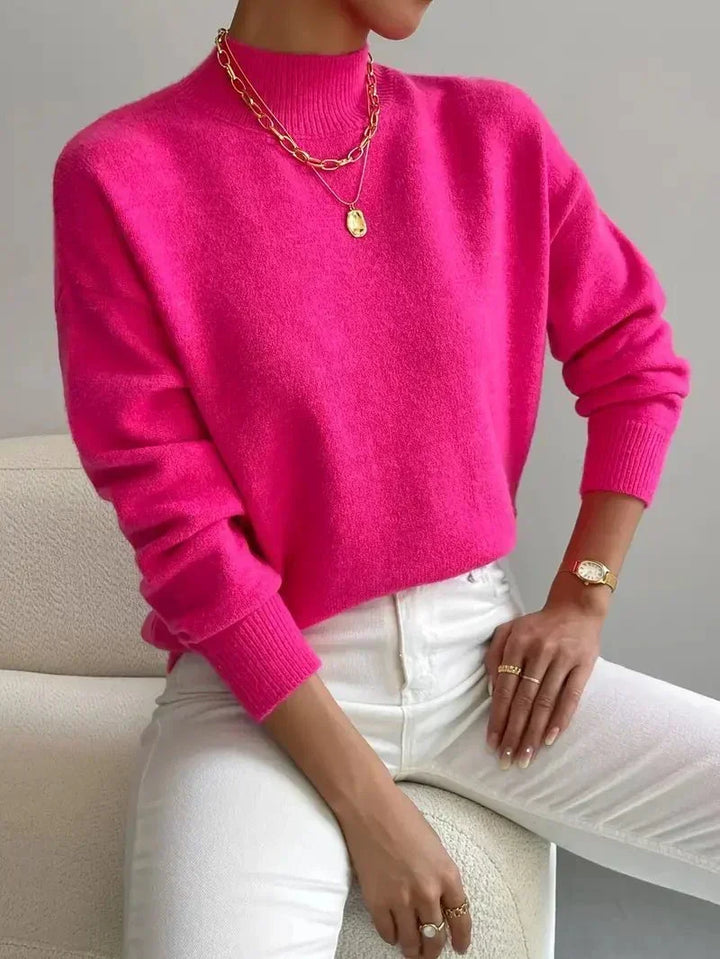 Christiane | Weicher Pullover mit Stehkragen