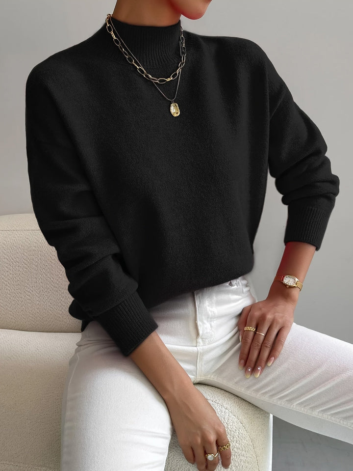 Christiane | Weicher Pullover mit Stehkragen