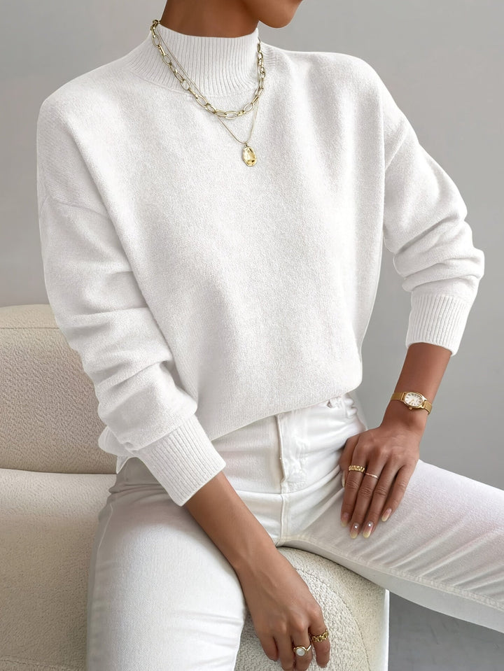 Christiane | Weicher Pullover mit Stehkragen