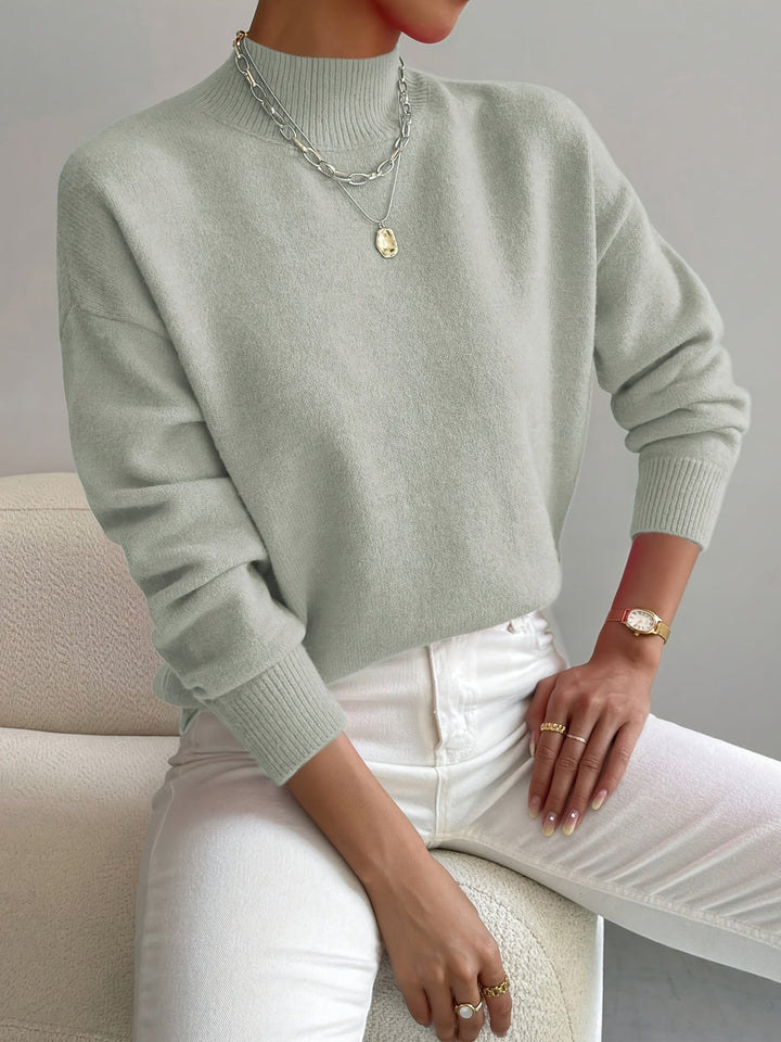 Christiane | Weicher Pullover mit Stehkragen