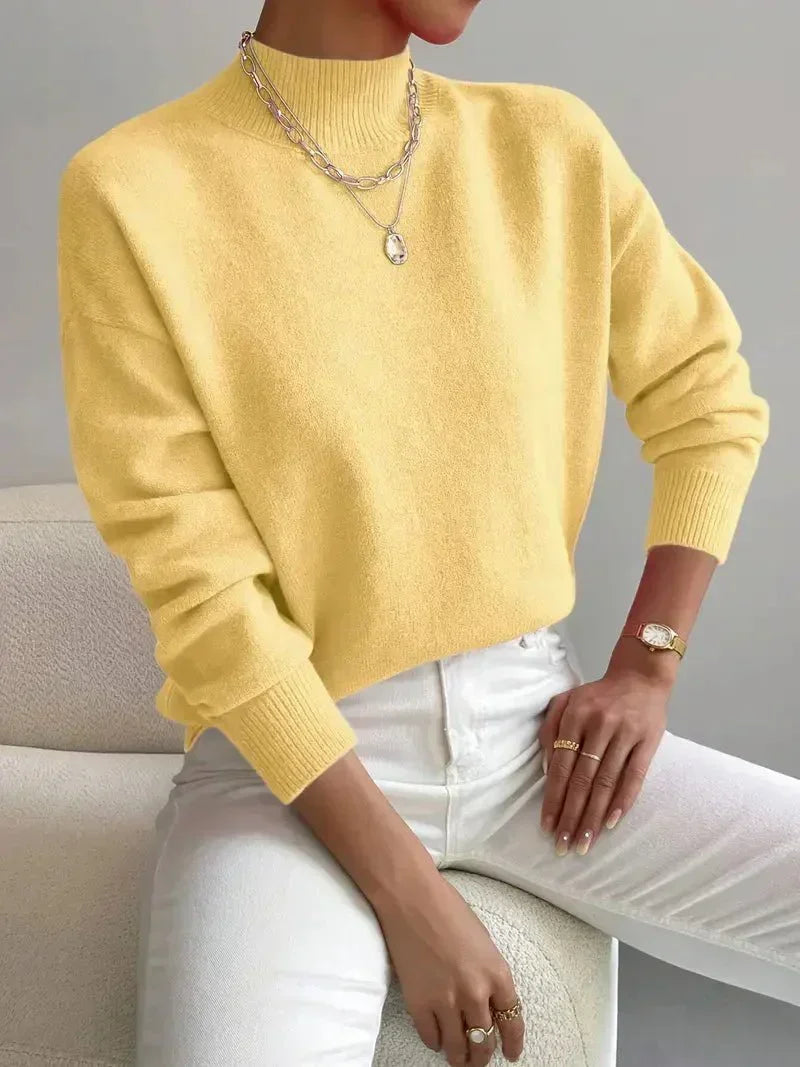 Christiane | Weicher Pullover mit Stehkragen