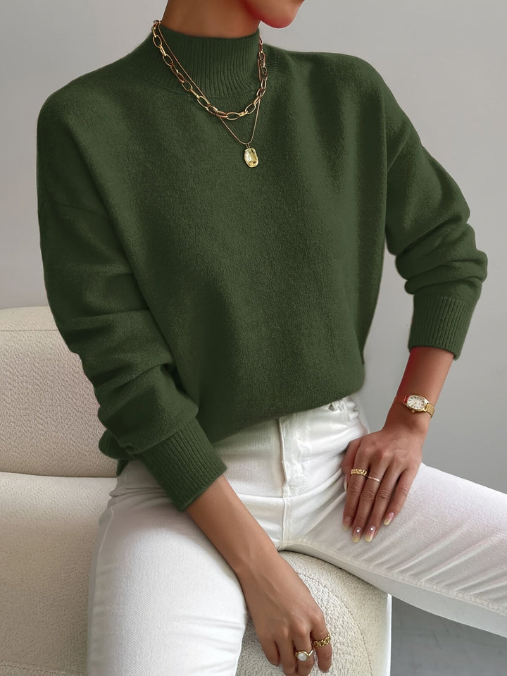 Christiane | Weicher Pullover mit Stehkragen
