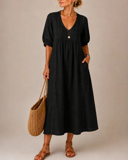Sefi | Sommerliches Midikleid mit Spitzendetails