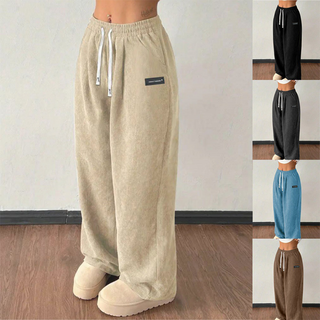Hanna | Cordhose mit weitem Bein und Kordelzug