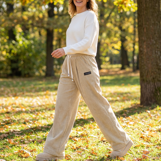 Hanna | Cordhose mit weitem Bein und Kordelzug